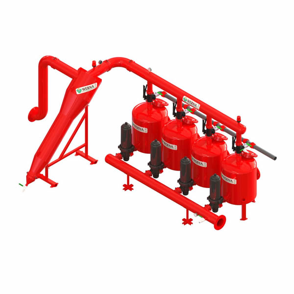 SEMIAUTOMATIC SEPERATOR AND GRAVEL SYSTEM WITH PLASTIC DISC FILTER